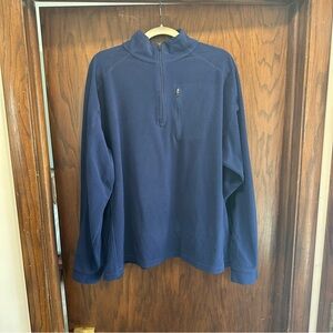 L.L. Bean Deep Navy Fleece Quarter Zip